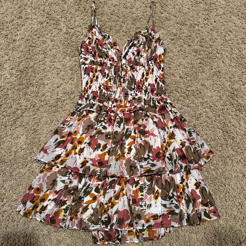Astr Multicolor Floral Mini Dress